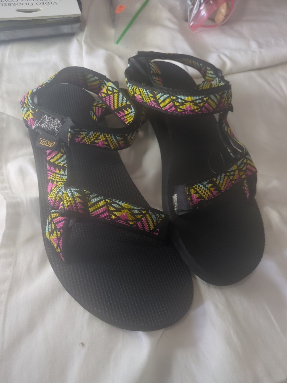 Teva Women’s Black Multicolor Strappy Sandals